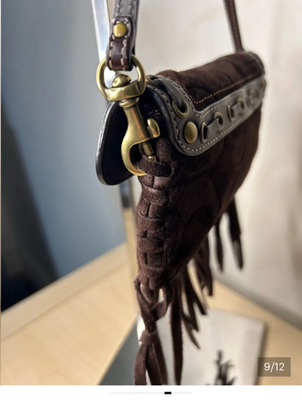 Coach Legacy Small Bag Brown Suede Boho - Picture 9 of 16